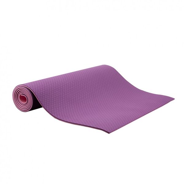 Килимок для йоги та фітнесу IVN 1830*610*6 мм TPE колір фіолетово-рожевий IV-4420VP фото