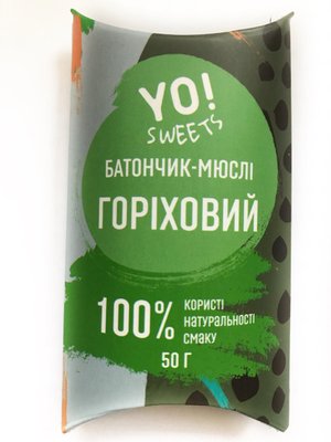 Батончик YO Sweets "Горiховий" 23110 фото