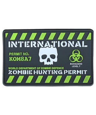 Шеврон/патч KOMBAT UK Zombie Hunting Permit kb-zhpp фото