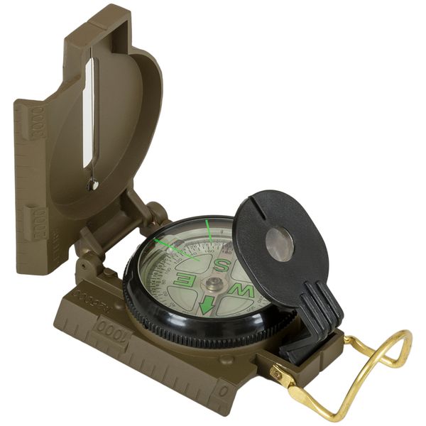 Компас Highlander Heavy Duty Folding Compass Olive (COM005) 5034358200053 фото