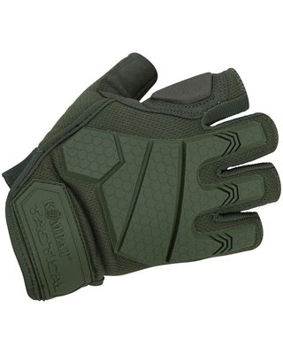 Рукавички тактичні KOMBAT UK Alpha Fingerless Tactical Gloves kb-aftg-olgr-m фото