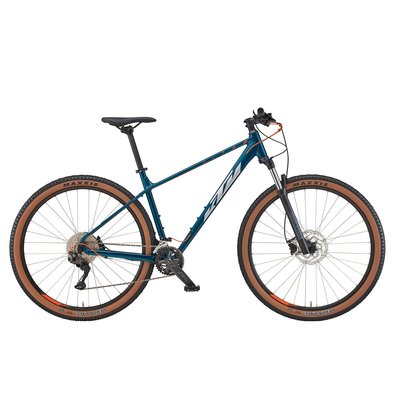 Велосипед KTM ULTRA FLITE 29" рама M/43, синий (серебристо-оранжевый), 2022 22803103 фото