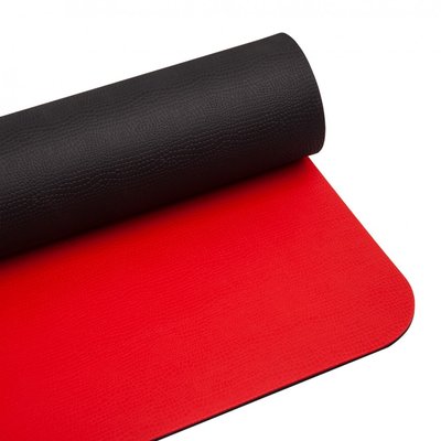 Килимок IVN для йоги та фітнесу червоно-чорний 1850х550х5мм EVA IV-EV7582R фото