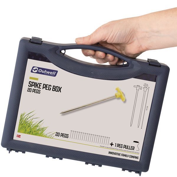 Кілки Outwell Spike Peg Box 20,5 см 20 шт. Luminous Green (650778) 928879 фото