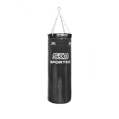 Мішок боксерський SportKo "Боченя" PVC з кільцем 75см чорний SP-6455P6-1 фото