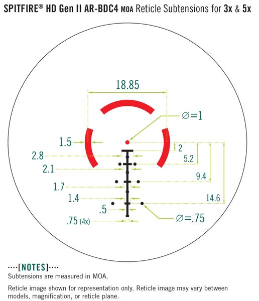 Приціл оптичний Vortex Spitfire 3x Prism II Scope AR-BDC4 Reticle (SPR-300) 843829115025 фото