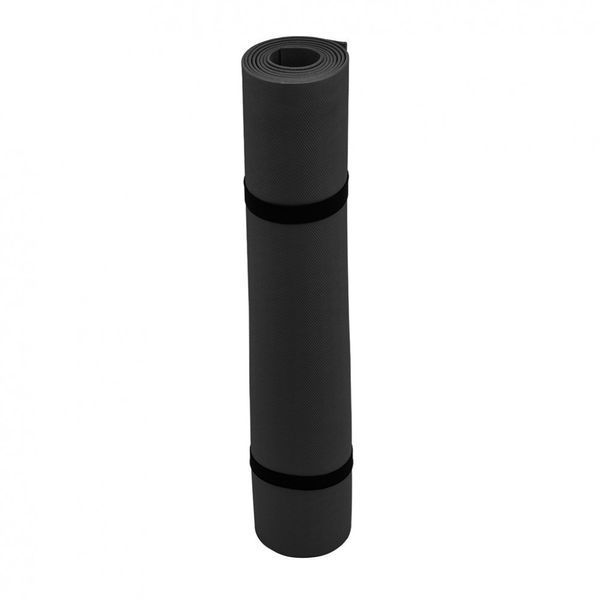 Килимок IVN для йоги та фітнесу чорний 1800х600х3мм EVA IV-TI5199 фото