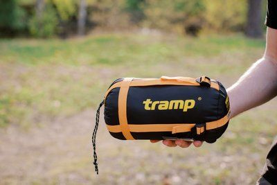 Спальный мешок Tramp Airy Light одеяло с капюшом левый yellow/grey 190/80 UTRS-056 UTRS-056-L фото