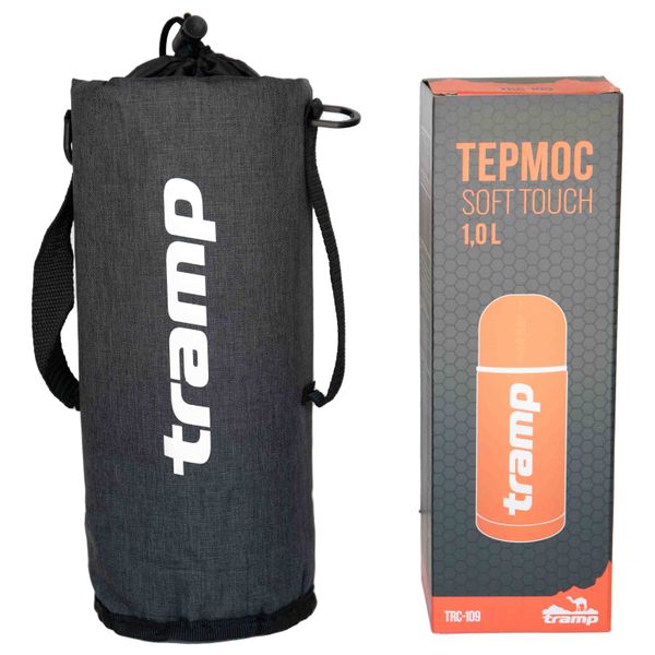 Термочохол для термоса Tramp Soft Touch 1,0 л , Сірий TRA-293-grey-melange фото