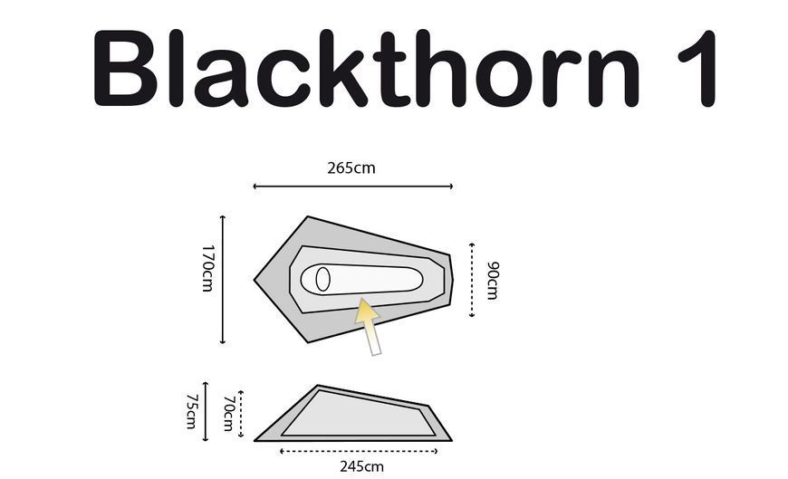 Намет одномісний Highlander Blackthorn 1 Hunter Green (TEN131-HG) 925509 фото