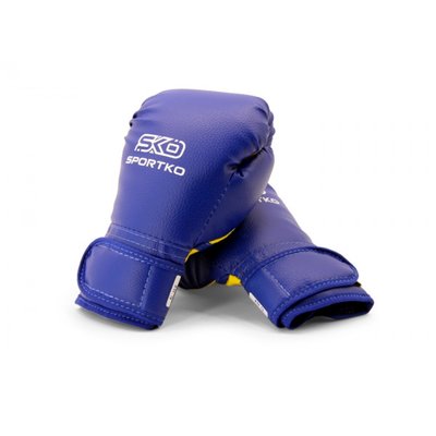Рукавички боксерські дитячі 6 OZ Sportko 6-8 років колір синій SP-7176OZPD2 фото