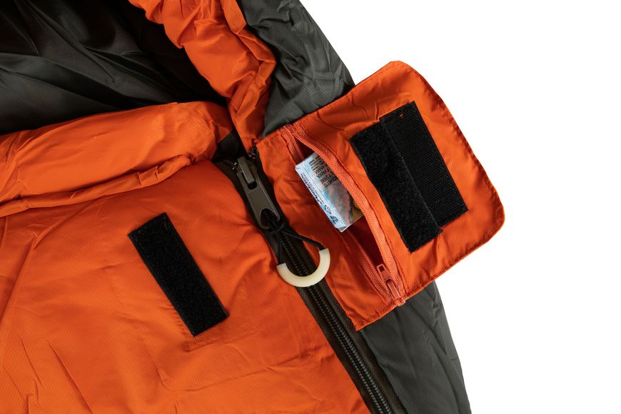 Спальный мешок Tramp Fjord Regular кокон левый orange/grey 220/80-55 UTRS-049R UTRS-049R-R фото