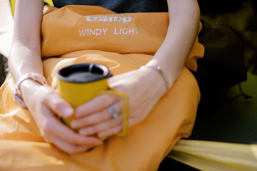 Спальний мішок Tramp Windy Light кокон лівий yellow/grey 220/80-55 UTRS-055 UTRS-055-L фото