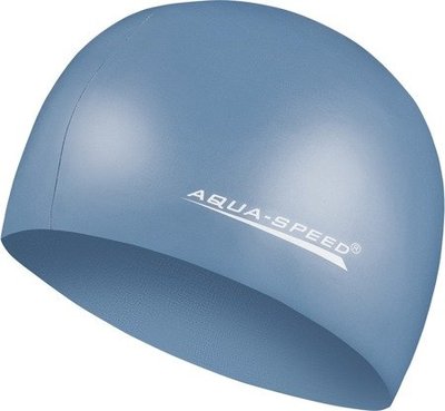 Шапка для плавания Aqua Speed ​​MEGA 100-22 синий металлик Уни OSFM 100-22 фото