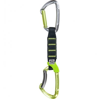 2E661DC C0L Lime SET NY PRO - Anodized Carabiners - New tapered sling - black / grey colour (18/25mm 2E661DC C0L фото