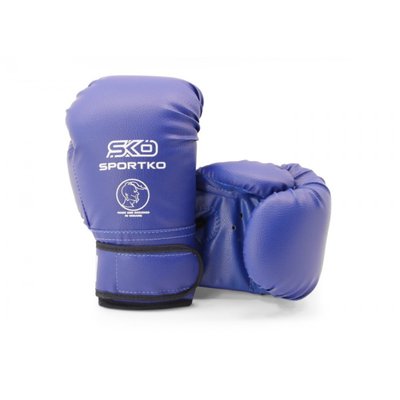 Рукавички боксерські дитячі 8 OZ Sportko 9-13 років колір синій SP-7208OZPD2 фото