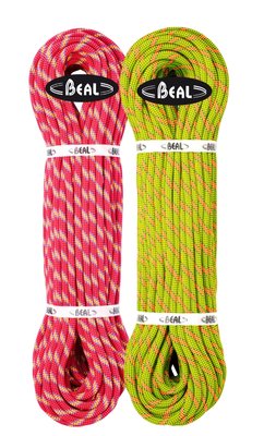 Мотузка BEAL LEGEND 8.3MM 2x60M GREEN-PINK BC083L.602.GP фото